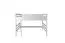 Blances Enfant-Lit mezzanine 160 x 200 cm | Bois massif: Hêtre | Laqué Blanc | convertible en lit simple | Qualité premium | incl. sommier à lattes Abbildung