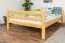 Lit mezzanine pour enfant 140 x 200 cm | Bois massif: Hêtre | Laqué Naturel | convertible en lit simple | Qualité premium | incl. sommier à lattes Abbildung