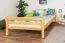 Lit mezzanine pour enfant 140 x 200 cm | Bois massif: Hêtre | Laqué Naturel | convertible en lit simple | Qualité premium | incl. sommier à lattes Abbildung