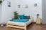 Cadre de lit pour enfants / Lit pour enfant 140 x 200 cm | Bois massif: Pin | Laqué Naturel | incl. sommier à lattes Abbildung