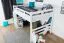 Lit mezzanine pour enfant 160 x 190 cm | Bois massif: Hêtre | Laqué Blanc | convertible en lit simple | Qualité premium | incl. sommier à lattes Abbildung