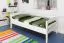 Cadre de lit pour enfants / Lit pour enfant 90 x 190 cm | Bois massif: Hêtre | Laqué Blanc | Qualité particulièrement élevée Abbildung