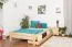 Cadre de lit pour enfants / Lit pour enfant 140 x 200 cm | Bois massif: Pin | Laqué Naturel | incl. sommier à lattes Abbildung