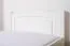Cadre de lit pour enfants / Lit pour enfant 80 x 200 cm | Bois massif: Pin | Laqué Blanc Abbildung