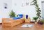 90 x 200 cm Lit pour enfant |incl. espace de rangement / 2 tiroirs | Bois massif: Hêtre | Laqué Naturel | incl. Sommier à lattes Abbildung
