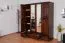 Armoire avec mirroir, Pin Bois massif Noix - Dimensions: 195 x 162 x 60 cm (H x L x P) Abbildung