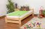 Lit pour enfant 90 x 200 cm | Bois massif: Pin | Laqué Naturel | incl. sommier à lattes Abbildung
