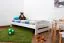 Lit pour enfant 90 x 200 cm | Bois massif: Pin | Laqué Blanc | incl. sommier à lattes Abbildung