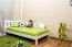 Lit pour enfant 120 x 200 cm | Bois massif: Pin | Laqué Blanc | incl. sommier à lattes Abbildung