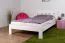 Lit pour enfant 140 x 200 cm | Bois massif: Pin | Laqué Blanc | incl. sommier à lattes Abbildung