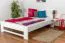 Cadre de lit pour enfants / Lit pour enfant 140 x 200 cm | Bois massif: Hêtre | Laqué Blanc Abbildung