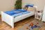 Lit pour enfant 90 x 200 cm | Bois massif: Pin | Laqué Blanc Abbildung