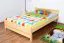 Cadre de lit pour enfants / Lit pour enfant 140 x 200 cm | Bois massif: Pin | Laqué Naturel Abbildung