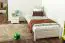 Lit pour enfant 90 x 200 cm | Bois massif: Pin | Laqué Blanc Abbildung