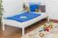 Cadre de lit pour enfants / Lit pour enfant 90 x 200 cm | Bois massif: Pin | Laqué Blanc Abbildung