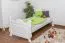 Lit pour enfant 90 x 200 cm | Bois massif: Pin | Laqué Blanc Abbildung