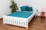 Cadre de lit pour enfants / Lit pour enfant 140 x 200 cm | Bois massif: Hêtre | Laqué Blanc Abbildung