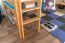 Lit mezzanine pour adolescents 120 x 190 cm | Bois massif: Hêtre | Laqué Naturel | convertible en lit simple | Qualité premium | incl. sommier à lattes Abbildung