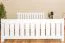 Cadre de lit pour enfants / Lit pour enfant 140 x 200 cm | Bois massif: Pin | Laqué Blanc Abbildung