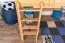 Lit mezzanine pour adolescents 120 x 190 cm | Bois massif: Hêtre | Laqué Naturel | convertible en lit simple | Qualité premium | incl. sommier à lattes Abbildung