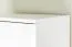 Étroite Armoire | 2 portes battantes | 1 tiroir | 8 casiers | avec tringle à vêtements | 50 cm de large | Couleur: Blanc Abbildung