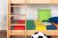 90 x 200 cm Lit superposé avec espace de rangement / 2 tiroirs pour enfants Bois massif: Hêtre | Laqué Naturel | convertible en 2 lits simples | Qualité premium | Incl. Sommier à lattes déroulable Abbildung