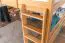 Large Lit mezzanine pour adolescents 160 x 200 cm | Bois massif: Hêtre | Laqué Naturel | convertible en lit simple | Qualité premium | incl. sommier à lattes Abbildung