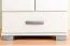 Étroite Armoire | 2 portes battantes | 1 tiroir | 8 casiers | avec tringle à vêtements | 50 cm de large | Couleur: Blanc Abbildung