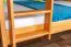 Lit double-Lit superposé pour jusqu'à 4 personnes 160 x 200 cm | Bois massif: Hêtre | Laqué Naturel | convertible en deux lits simples | Qualité premium | Incl. Sommier à lattes déroulable Abbildung