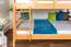 Lit double-Lit superposé pour jusqu'à 4 personnes 160 x 200 cm | Bois massif: Hêtre | Laqué Naturel | convertible en deux lits simples | Qualité premium | Incl. Sommier à lattes déroulable Abbildung