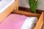 90 x 200 cm Lit superposé avec espace de rangement / 2 tiroirs pour enfants Bois massif: Hêtre | Laqué Naturel | convertible en 2 lits simples | Qualité premium | Incl. Sommier à lattes déroulable Abbildung
