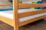 Lit double-Lit superposé pour jusqu'à 4 personnes 160 x 200 cm | Bois massif: Hêtre | Laqué Naturel | convertible en deux lits simples | Qualité premium | Incl. Sommier à lattes déroulable Abbildung