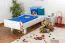 Lit pour enfant 90 x 200 cm | Bois massif: Hêtre | Laqué Blanc Abbildung