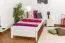 Cadre de lit pour enfants / Lit pour enfant 90 x 200 cm | Bois massif: Pin | Laqué Blanc Abbildung