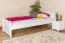 Cadre de lit pour enfants / Lit pour enfant 80 x 200 cm | Bois massif: Pin | Laqué Blanc Abbildung