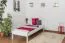 Cadre de lit pour enfants / Lit pour enfant 90 x 200 cm | Bois massif: Pin | Laqué Blanc Abbildung