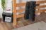 Large Lit mezzanine pour adolescents 160 x 200 cm | Bois massif: Hêtre | Laqué Naturel | convertible en lit simple | Qualité premium | incl. sommier à lattes Abbildung