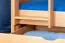 90 x 200 cm Lit superposé avec espace de rangement / 2 tiroirs pour enfants Bois massif: Hêtre | Laqué Naturel | convertible en 2 lits simples | Qualité premium | Incl. Sommier à lattes déroulable Abbildung