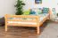 Lit mezzanine pour adolescents 140 x 200 cm | Bois massif: Hêtre | Laqué Naturel | convertible en lit simple | Qualité premium | incl. sommier à lattes Abbildung