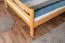 Large Lit mezzanine pour adolescents 160 x 200 cm | Bois massif: Hêtre | Laqué Naturel | convertible en lit simple | Qualité premium | incl. sommier à lattes Abbildung