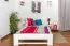 Cadre de lit pour enfants / Lit pour enfant 140 x 200 cm | Bois massif: Hêtre | Laqué Blanc Abbildung