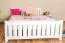 Cadre de lit pour enfants / Lit pour enfant 140 x 200 cm | Bois massif: Pin | Laqué Blanc Abbildung