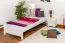 Cadre de lit pour enfants / Lit pour enfant 90 x 200 cm | Bois massif: Pin | Laqué Blanc Abbildung