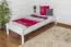 Cadre de lit pour enfants / Lit pour enfant 90 x 200 cm | Bois massif: Pin | Laqué Blanc Abbildung