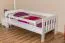 Cadre de lit pour enfants / Lit pour enfant 90 x 200 cm | Bois massif: Pin | Laqué Blanc Abbildung