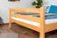 Large Lit mezzanine pour adolescents 160 x 200 cm | Bois massif: Hêtre | Laqué Naturel | convertible en lit simple | Qualité premium | incl. sommier à lattes Abbildung