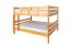 Lit double-Lit superposé pour jusqu'à 4 personnes 160 x 200 cm | Bois massif: Hêtre | Laqué Naturel | convertible en deux lits simples | Qualité premium | Incl. Sommier à lattes déroulable Abbildung