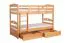 90 x 200 cm Lit superposé avec espace de rangement / 2 tiroirs pour enfants Bois massif: Hêtre | Laqué Naturel | convertible en 2 lits simples | Qualité premium | Incl. Sommier à lattes déroulable Abbildung