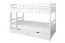 90 x 200 cm Lit superposé avec espace de rangement / 2 tiroirs pour adolescents Bois massif: Hêtre | Laqué Blanc | convertible en 2 lits simples | Qualité premium | Incl. Sommier à lattes déroulable Abbildung