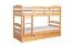 90 x 200 cm Lit superposé avec espace de rangement / 2 tiroirs pour enfants Bois massif: Hêtre | Laqué Naturel | convertible en 2 lits simples | Qualité premium | Incl. Sommier à lattes déroulable Abbildung